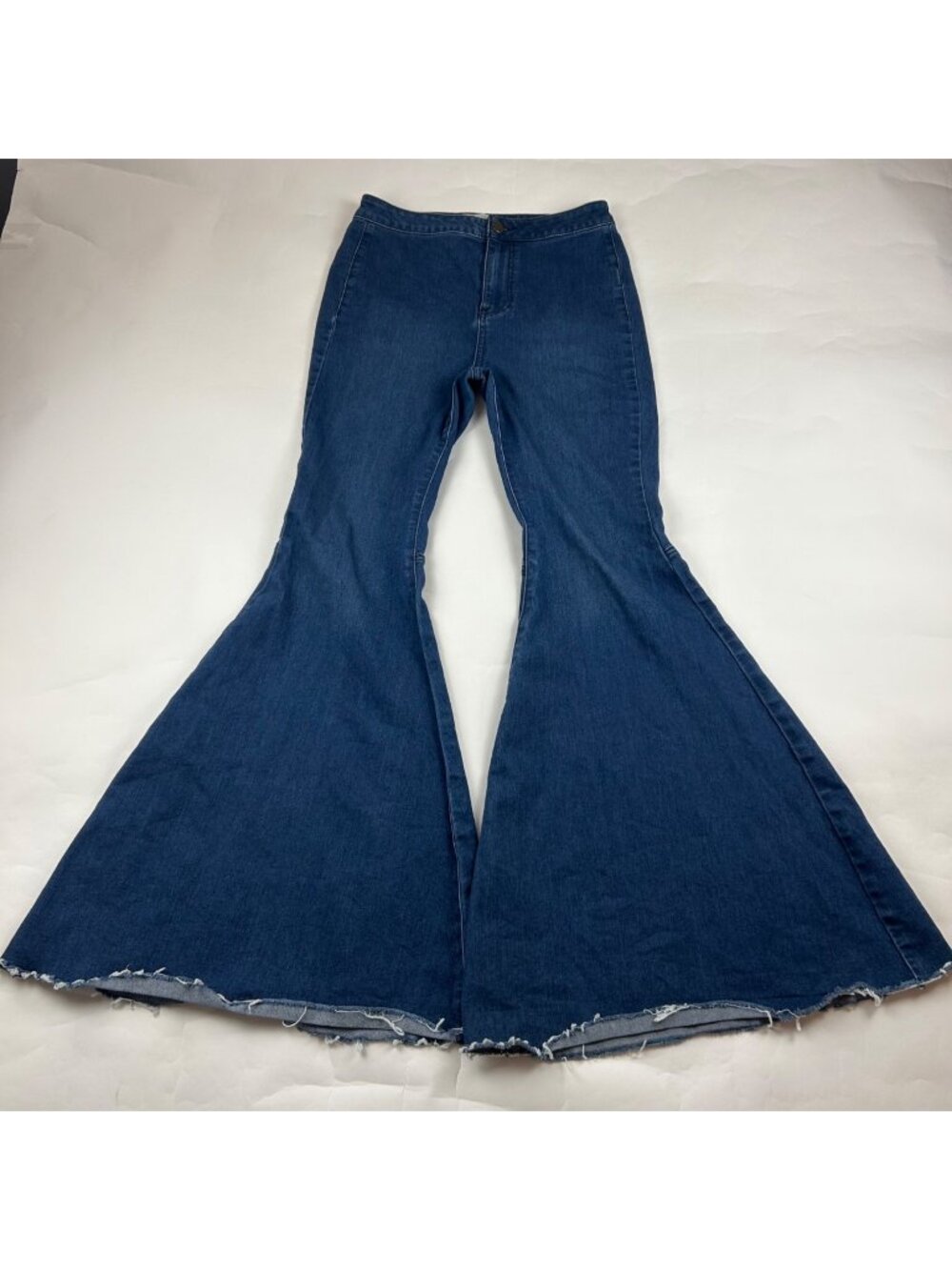 Free People Dark Wash Stretch Denim Just Float On High Rise Flare Jeans 29